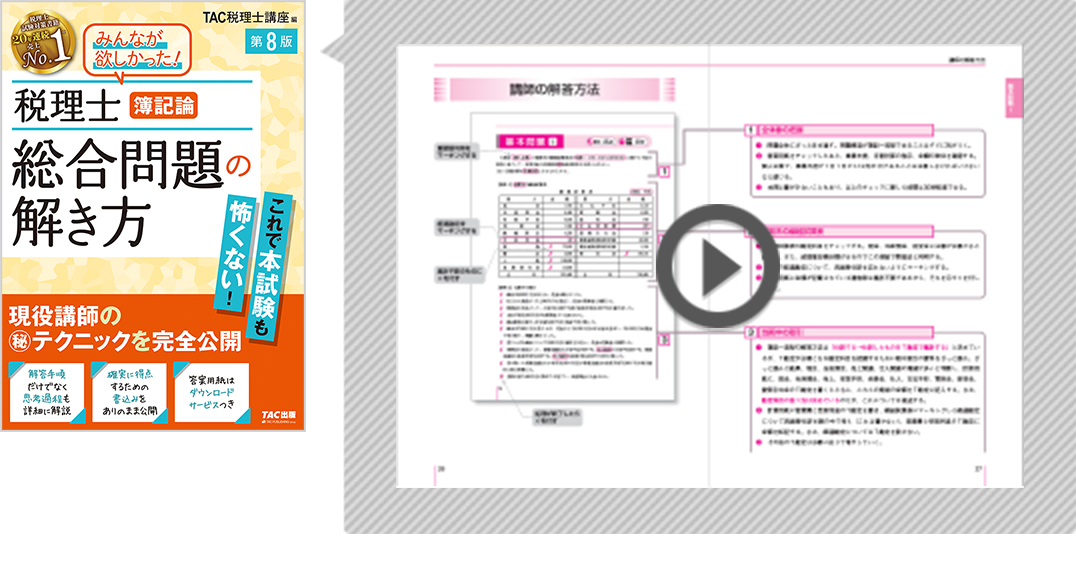 税理士 簿記論 総合問題の解き方 第8版の無料立ち読み